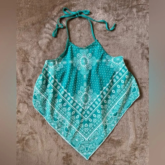 Twine & String Tank Top Green Women’s Size Medium - Picture 1 of 6